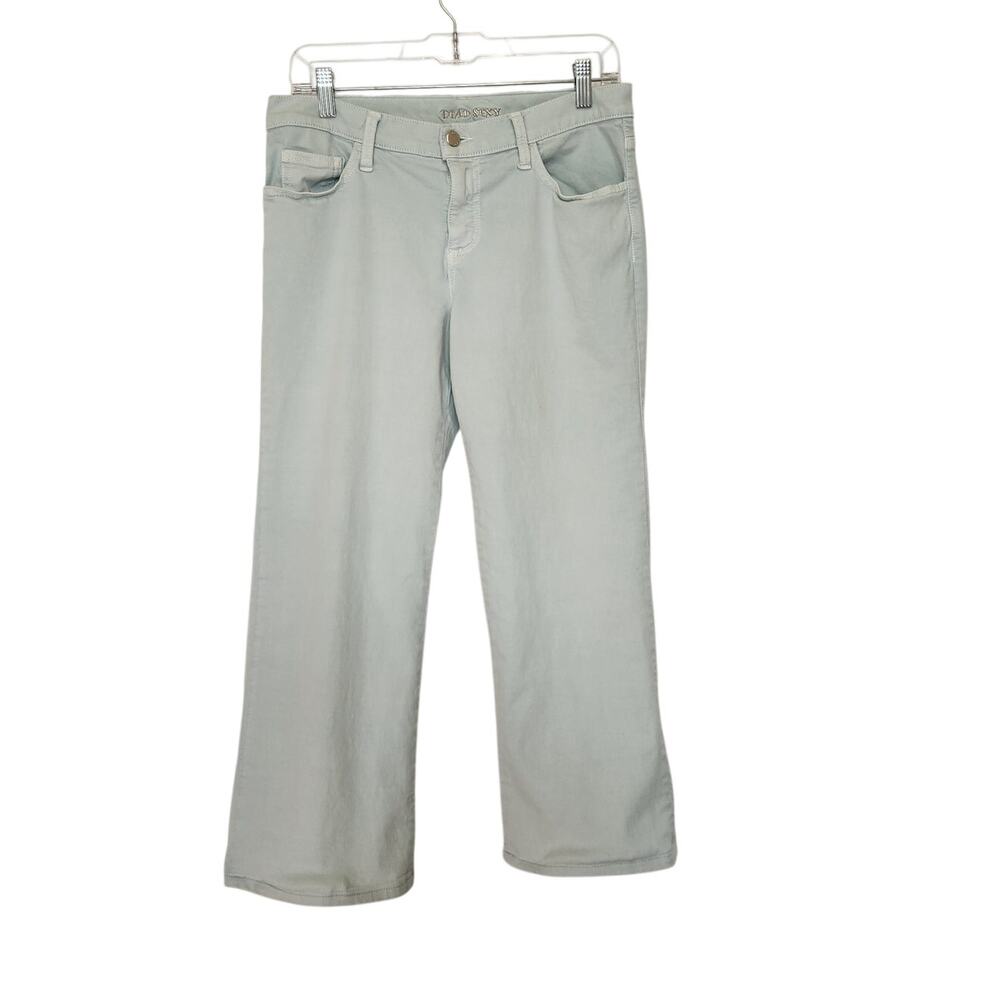 Dead Sexy Mint Blue Stretch Colored Denim Relaxed Fit Straight Leg Jeans Size 30